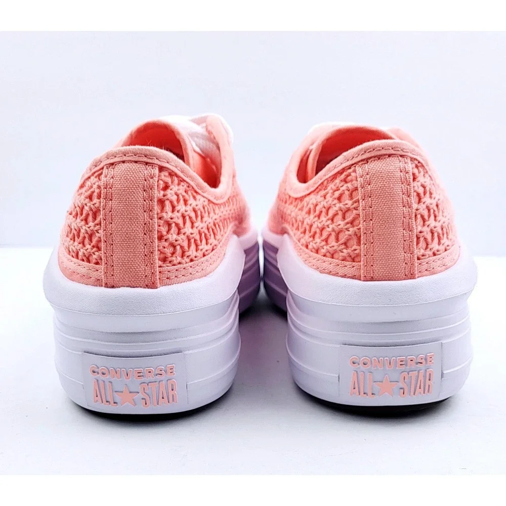 NWOT Converse Chuck Taylor‎ All-Star Peach Crochet Low-Top Sneaker - Size 6